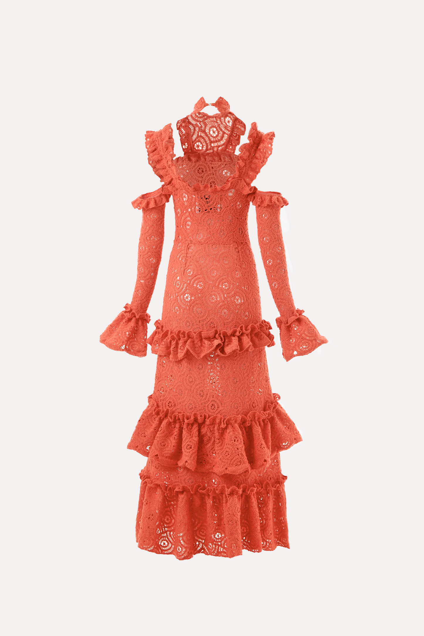 Crochet Dress Coral