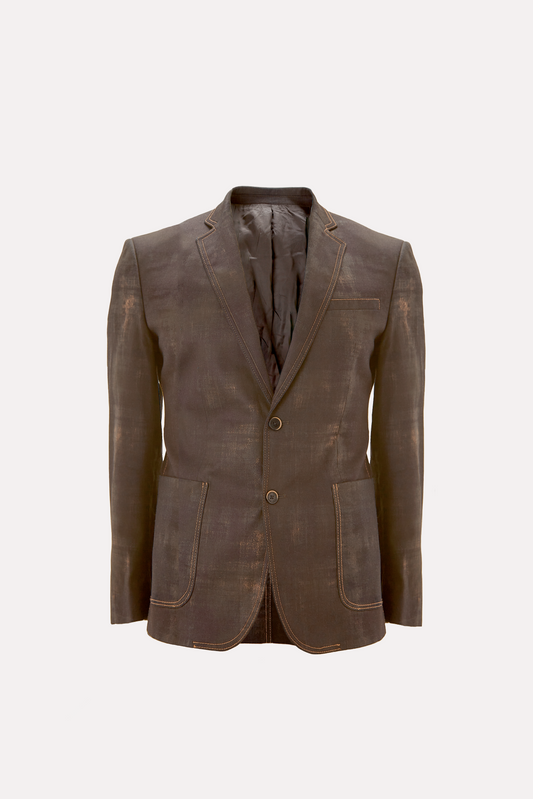 Blazer Denim Efecto Oxidado