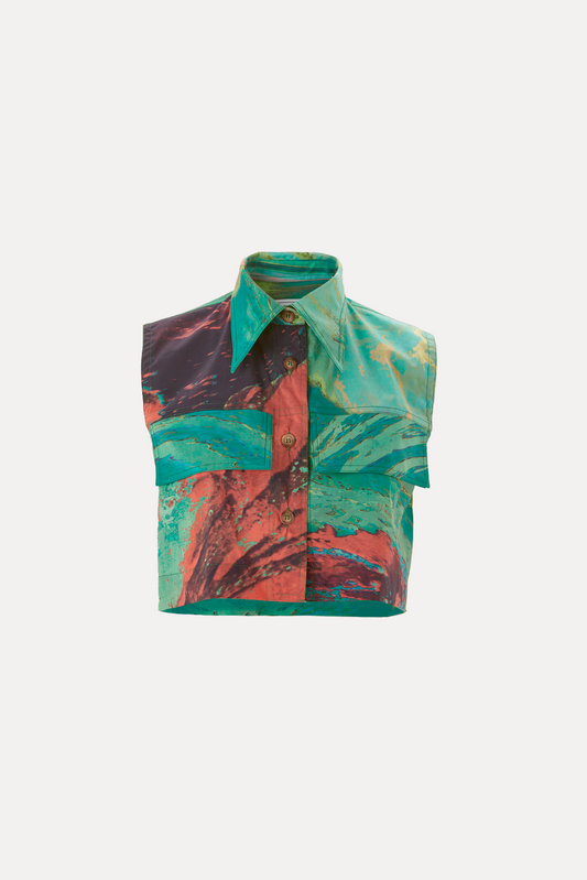 Top Chaleco Psicodelico