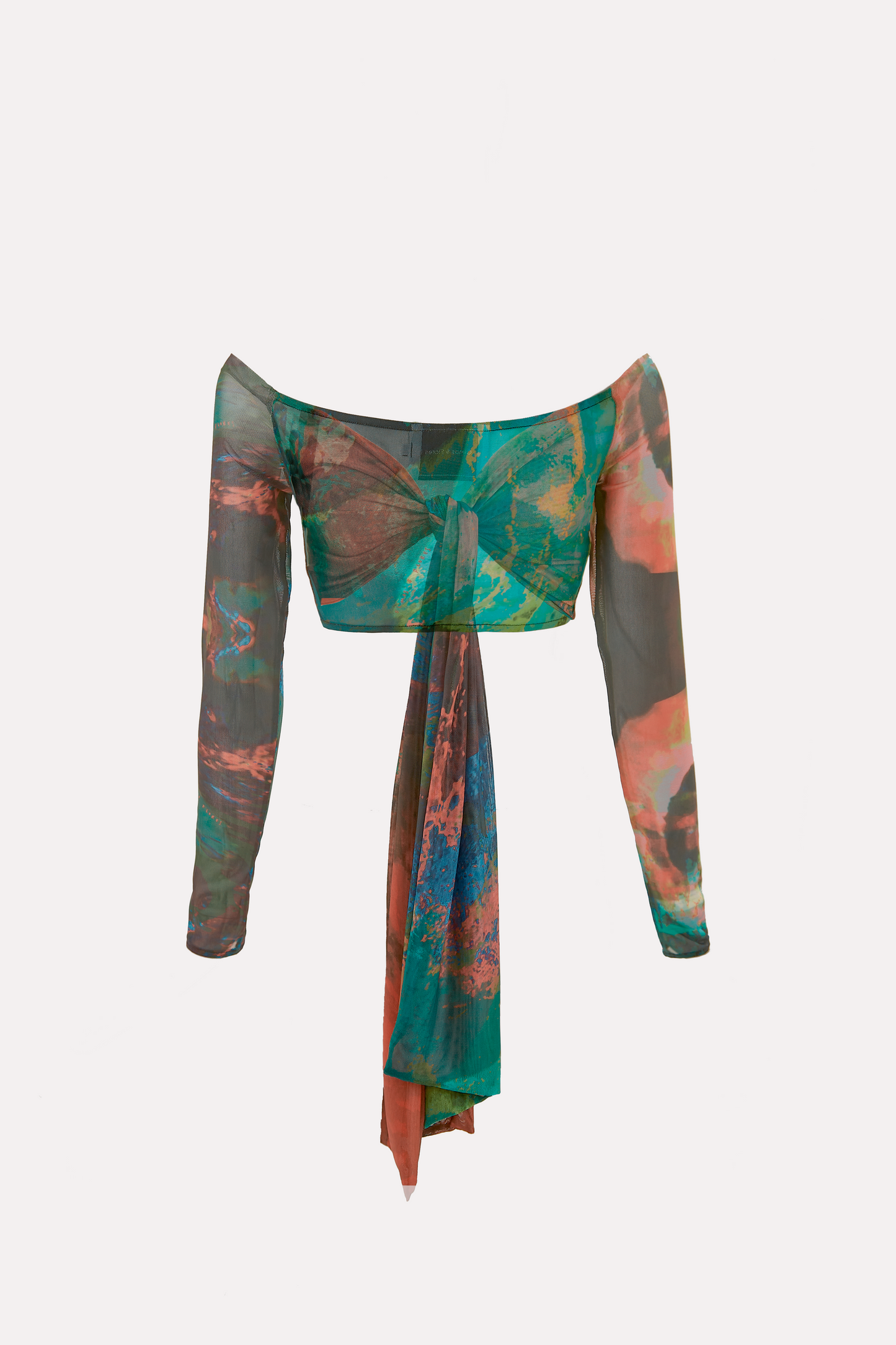 Psychedelisches Mesh-Top