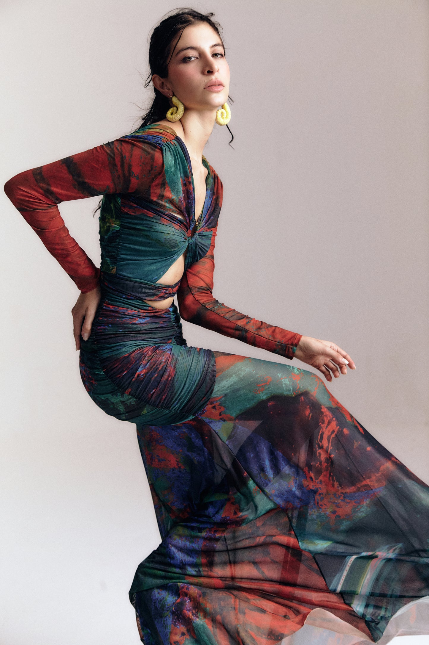 Vestido Psicodelico Mesh