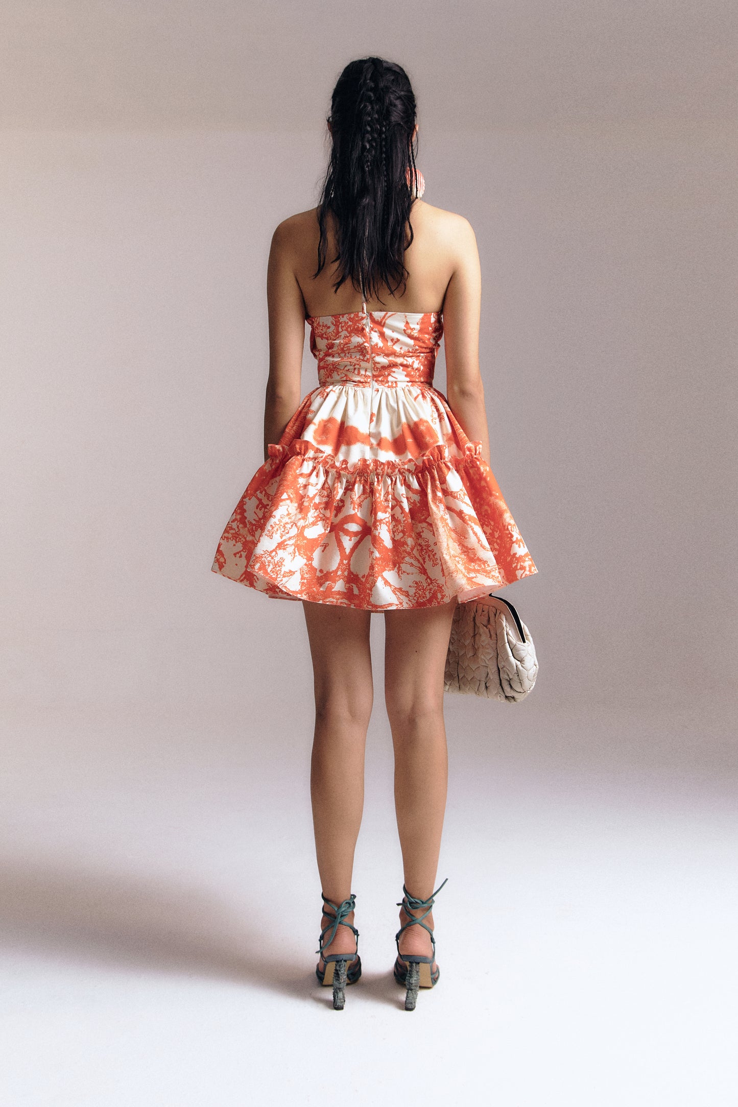 Korallenrotes Minikleid