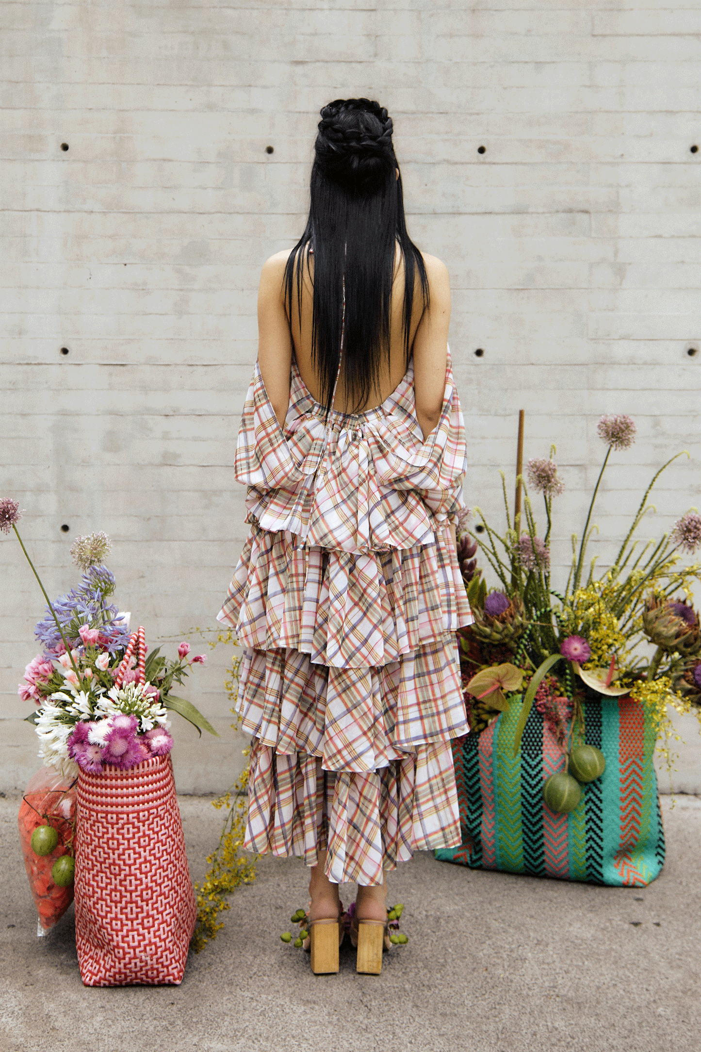 Chiffon Striped Dress