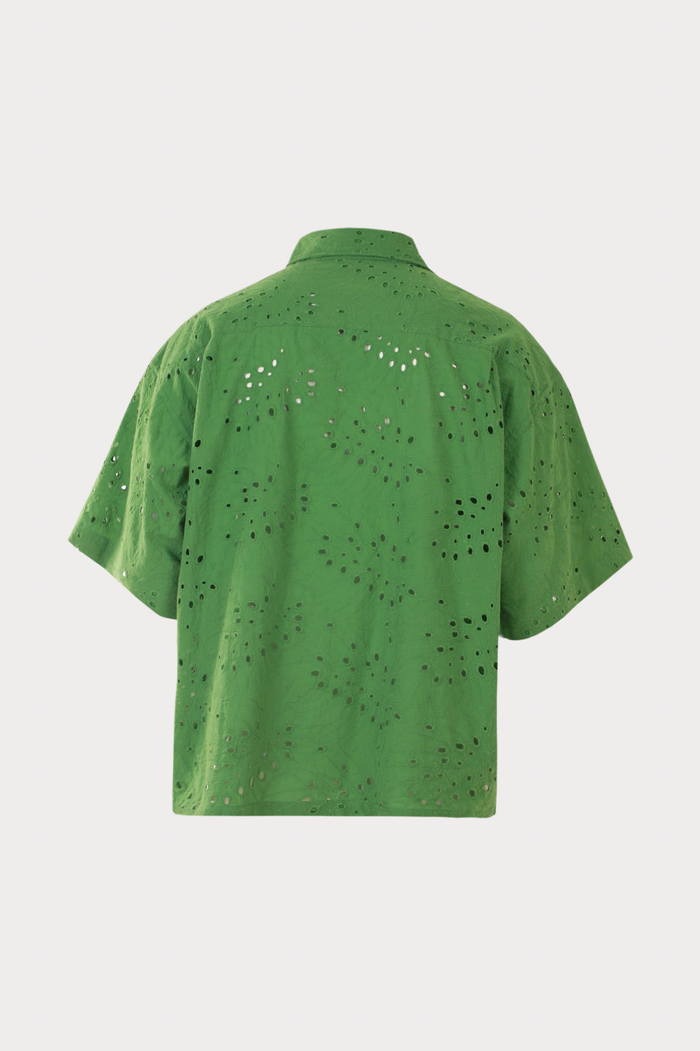 Green Eyelet Shirt