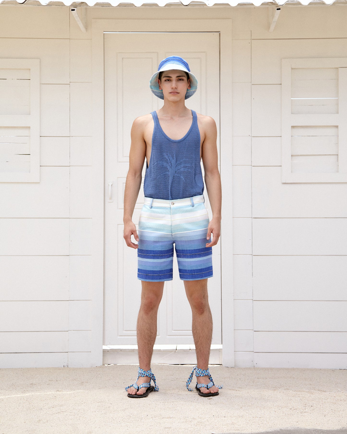 Tank Top Palmera Azul