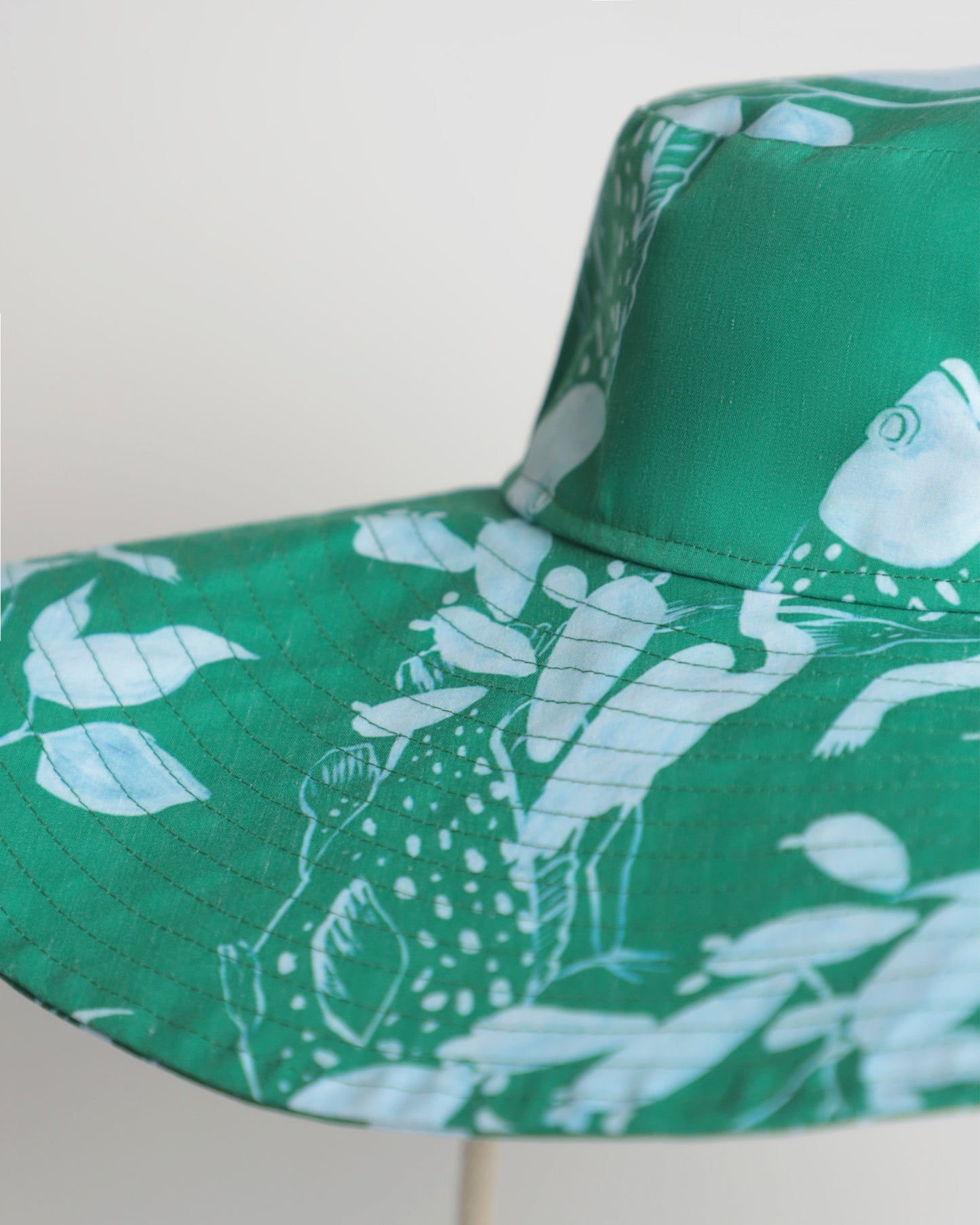 Green Fish Maxi Hat