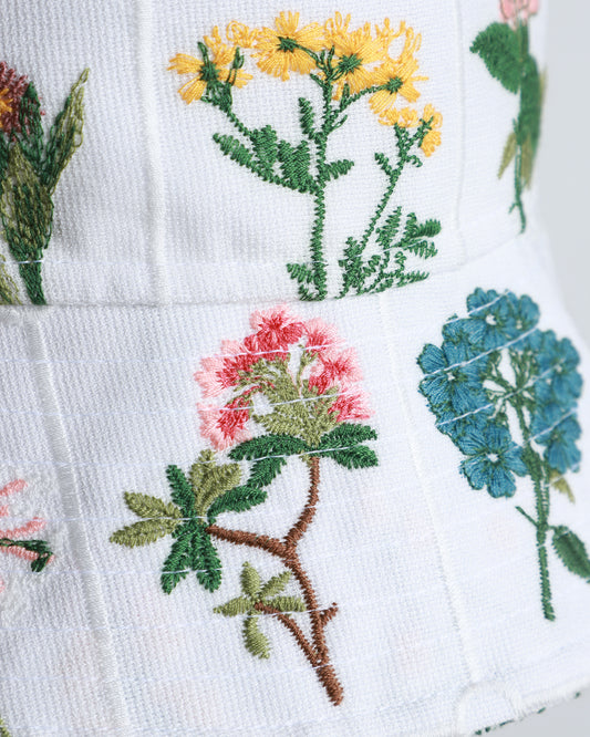 Geblümter Fischerhut