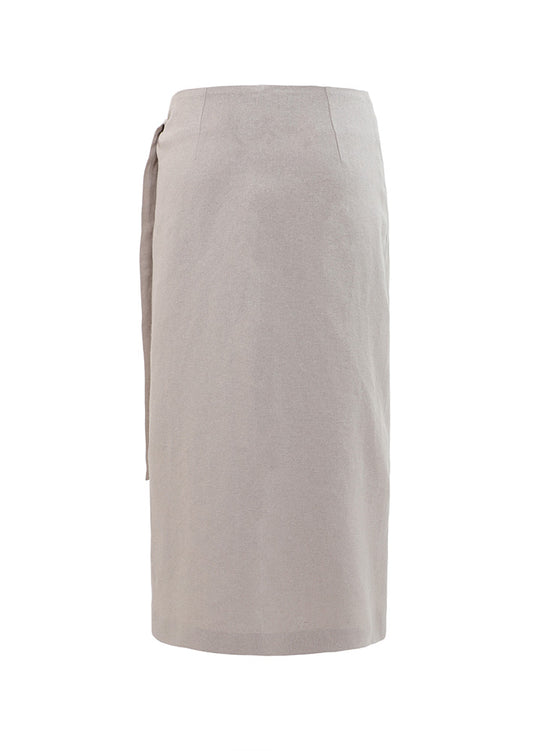 Falda Pareo Lino Crudo