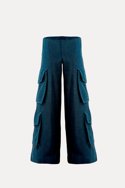Pantalón Cargo Denim