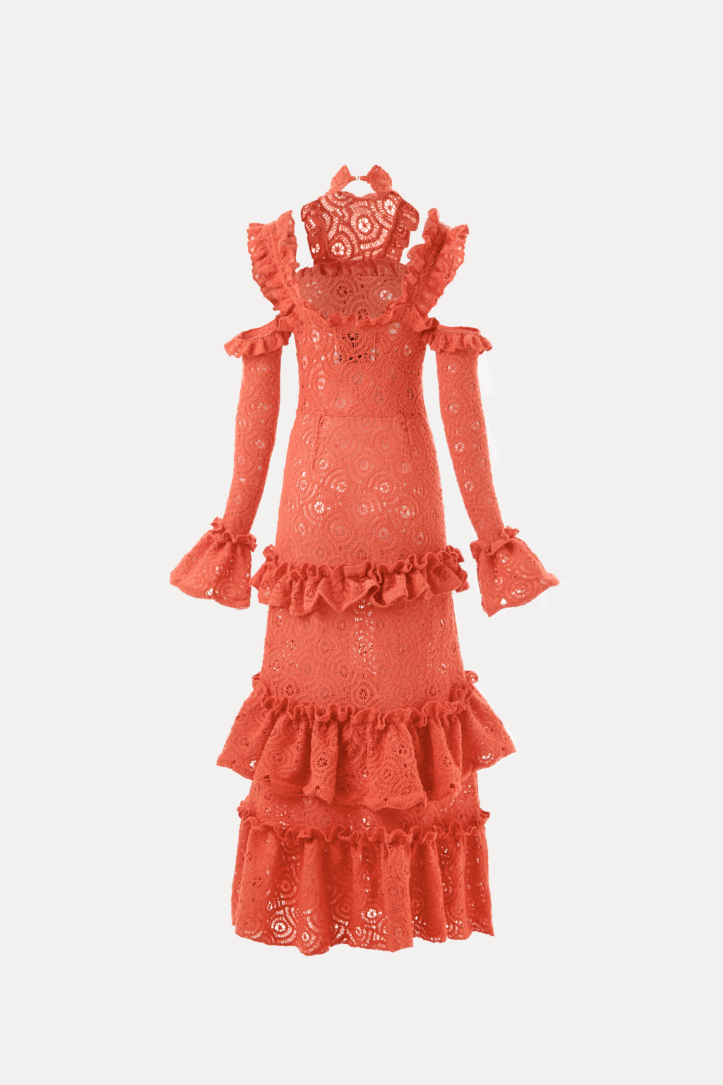 Knitted Dress Coral