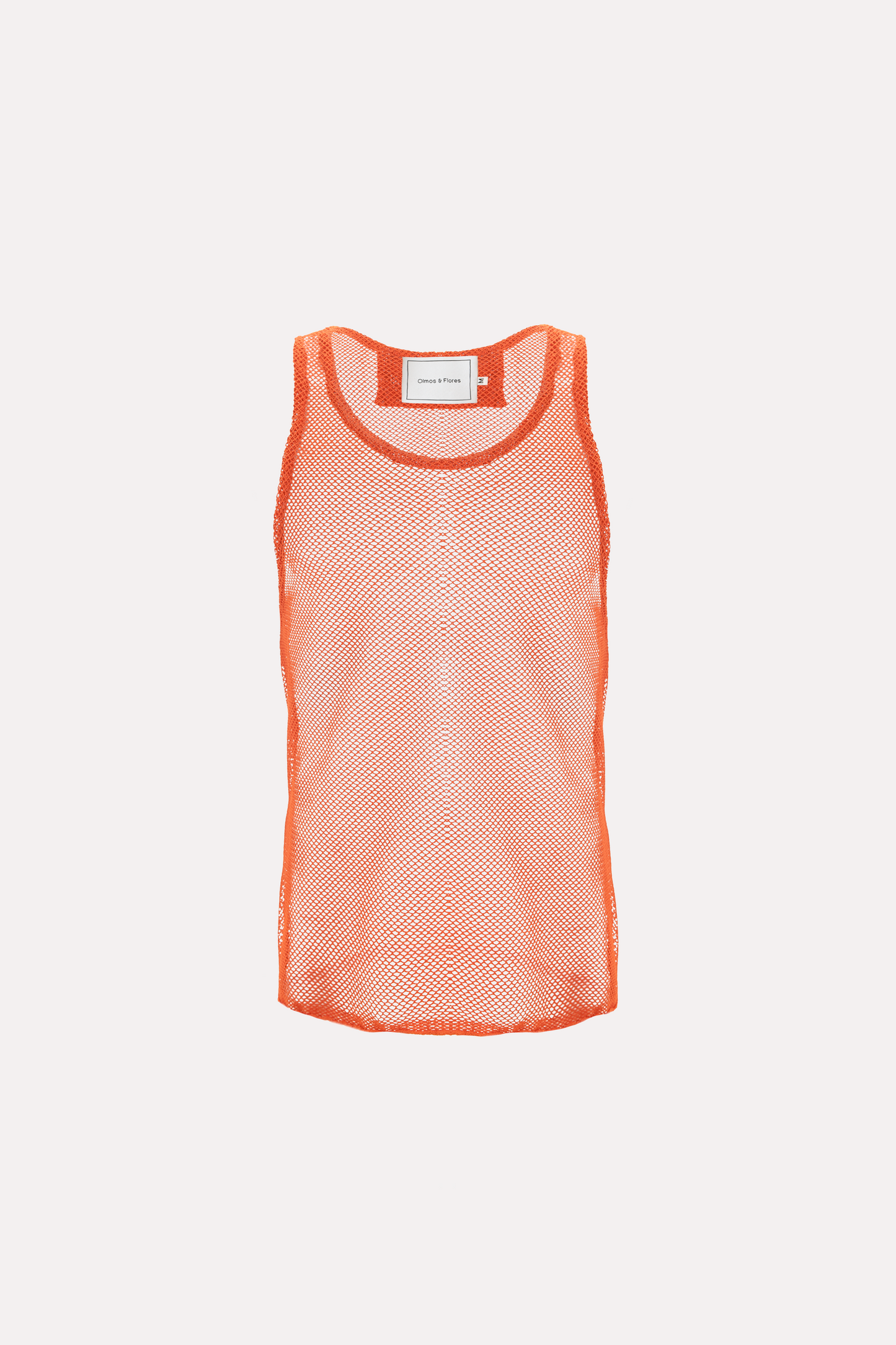 Fishnet Tank Top Orange