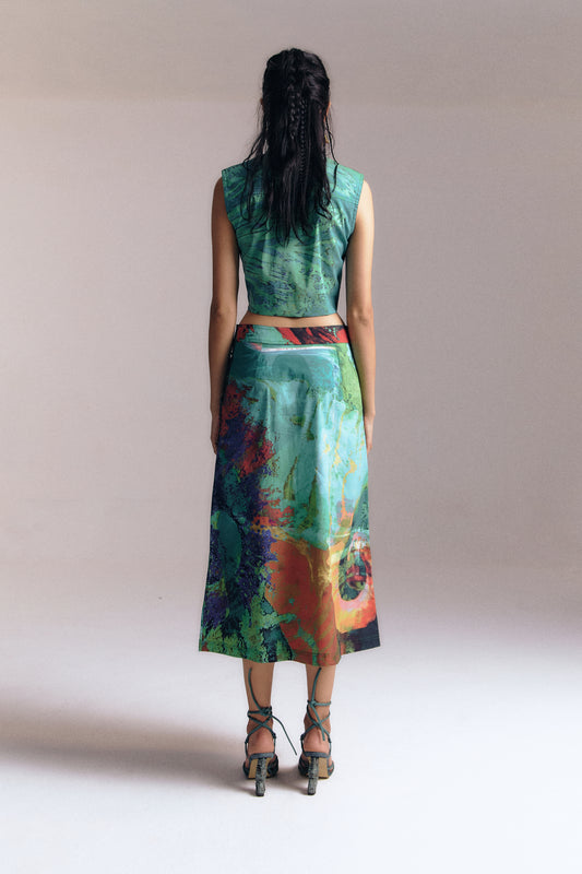 Cargo Skirt Psicodélico