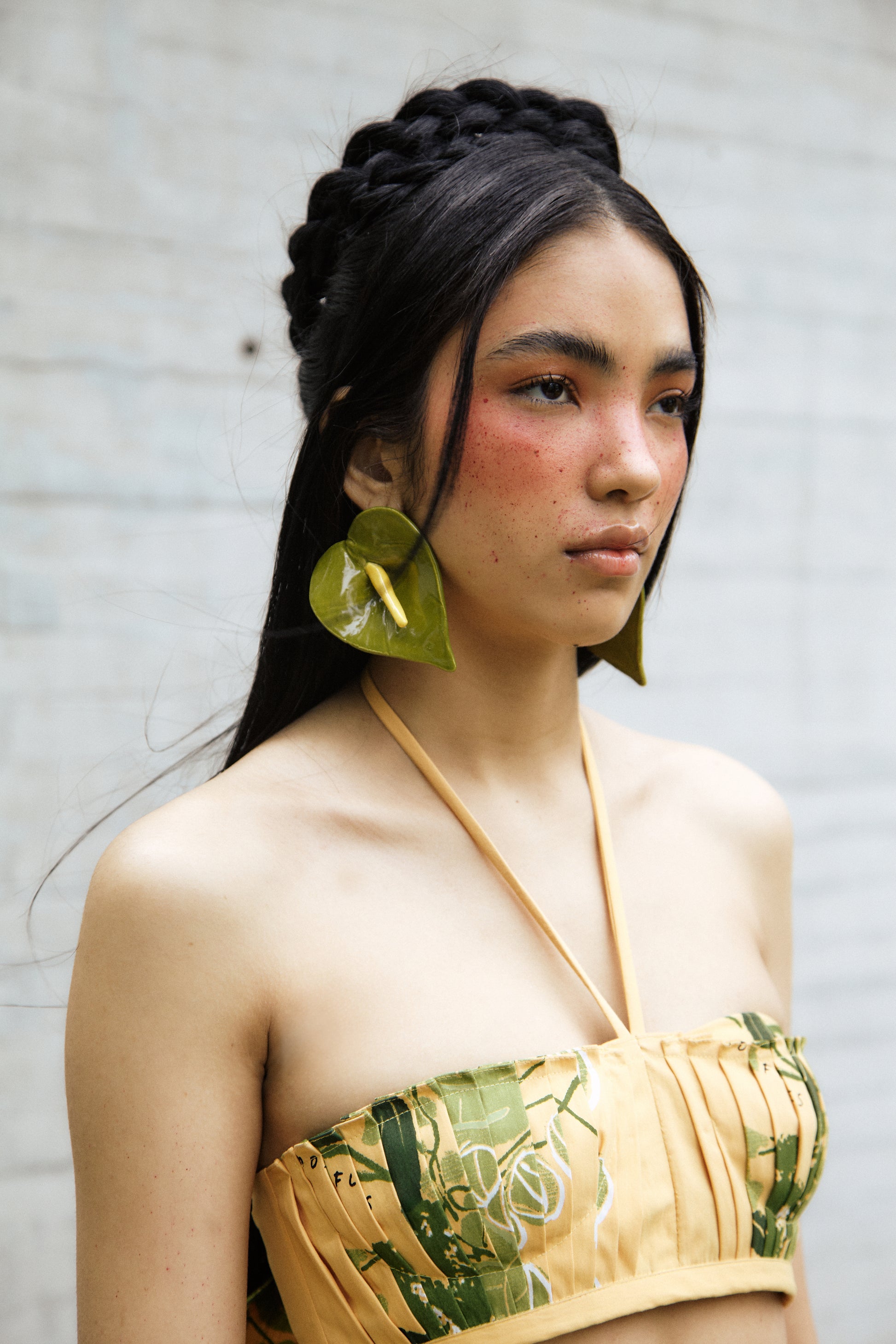 anthurium earrings Ceramic Anthurium Earrings – Olmos & Flores