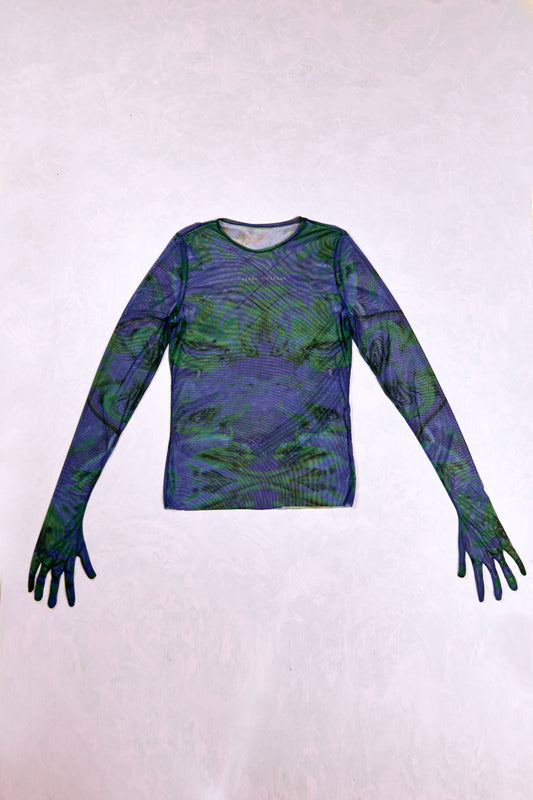 Blue Ranunculus Glove Shirt