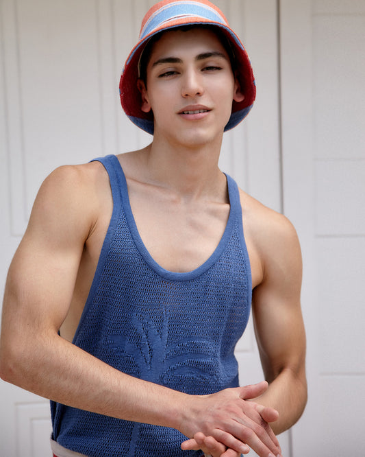 Tank Top Palmera Azul