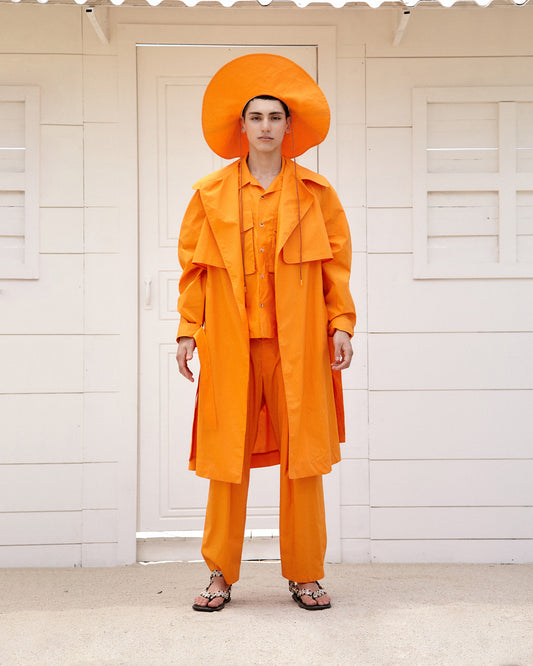 Orange Trench Coat