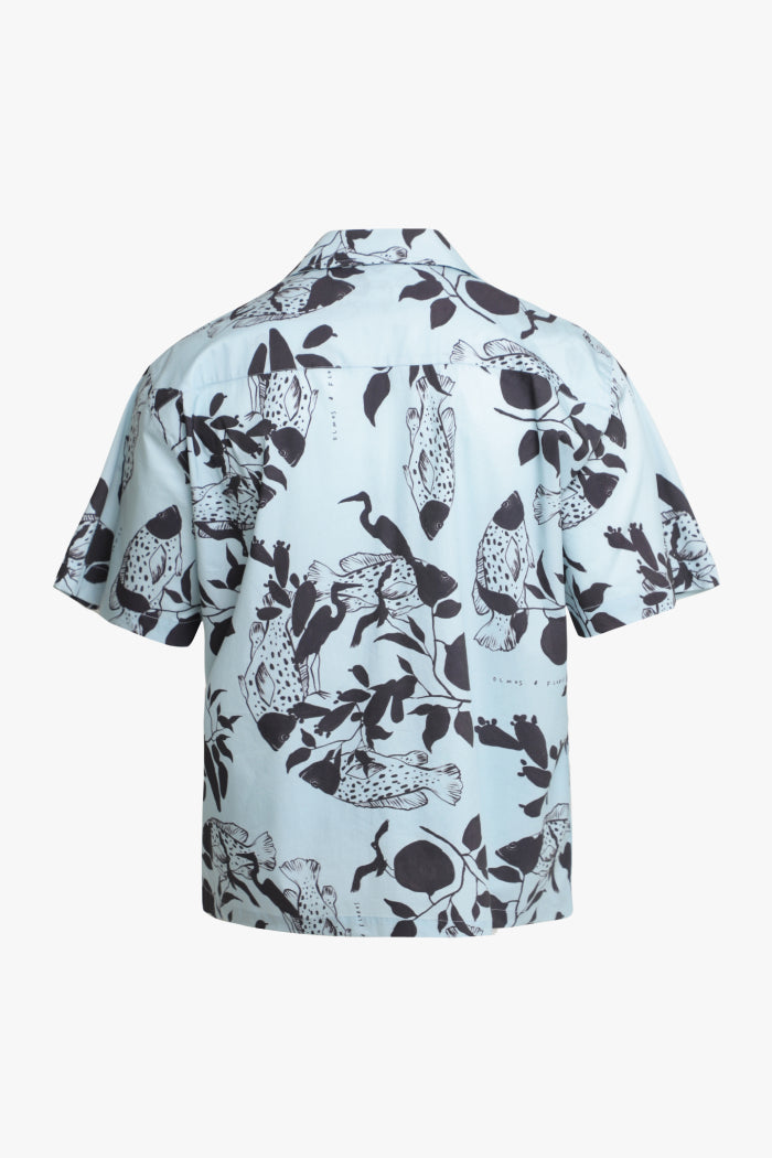 Camisa Peces Azul