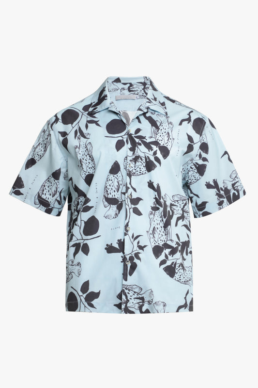 Camisa Peces Azul