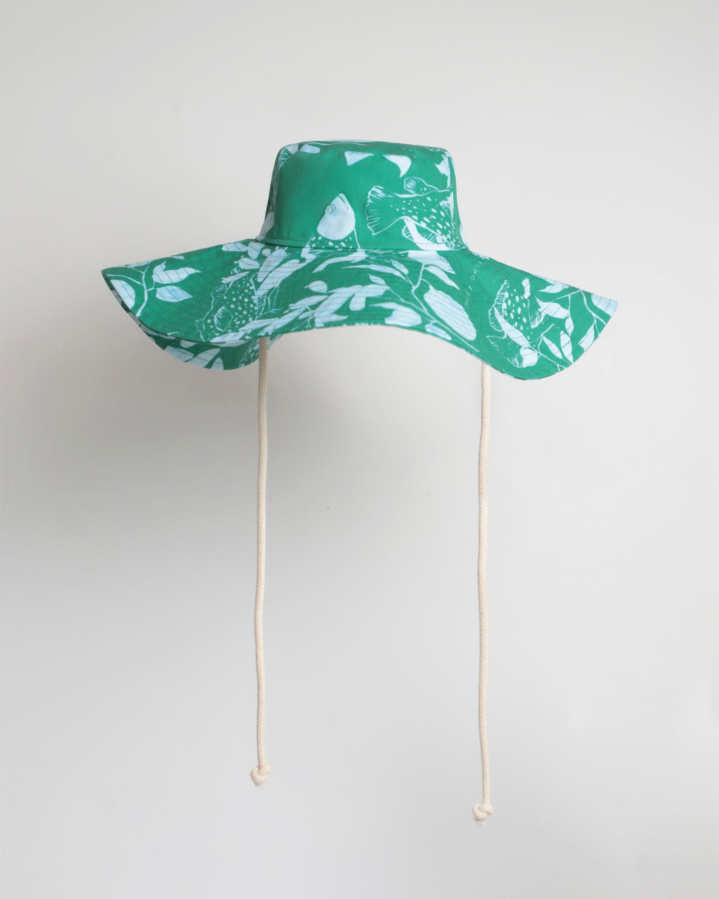 Green Fish Maxi Hat
