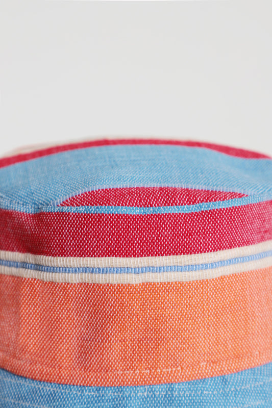 Red Handwoven Bucket Hat