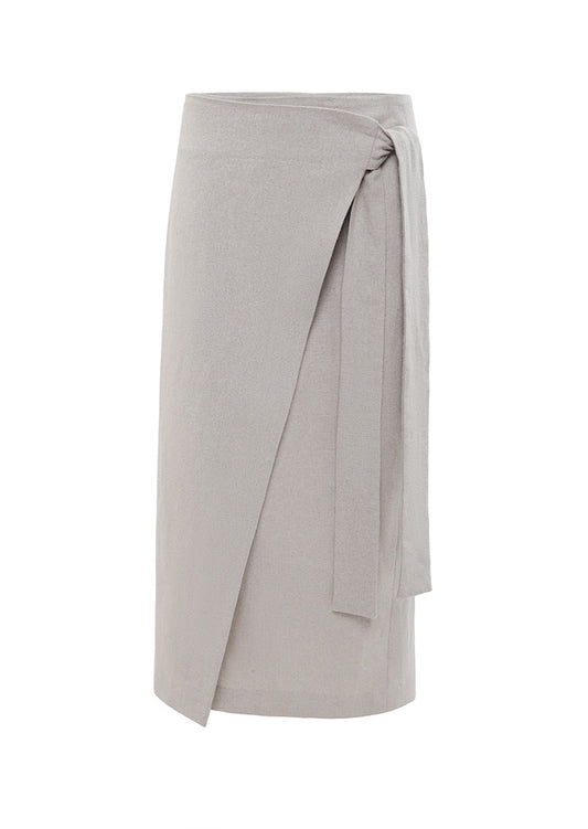 Raw Linen Skirt